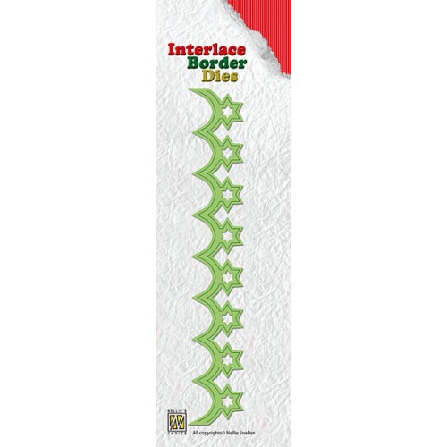 Универсални шаблони за рязане и релеф -Interlace Border Die ILD008 Christmas "stars"